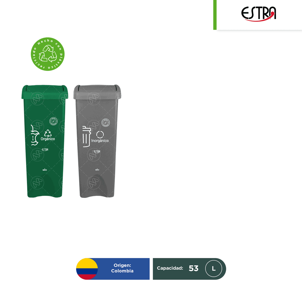combo eco botes de basura con tapa vaiven estra mr 53 l vistas 001