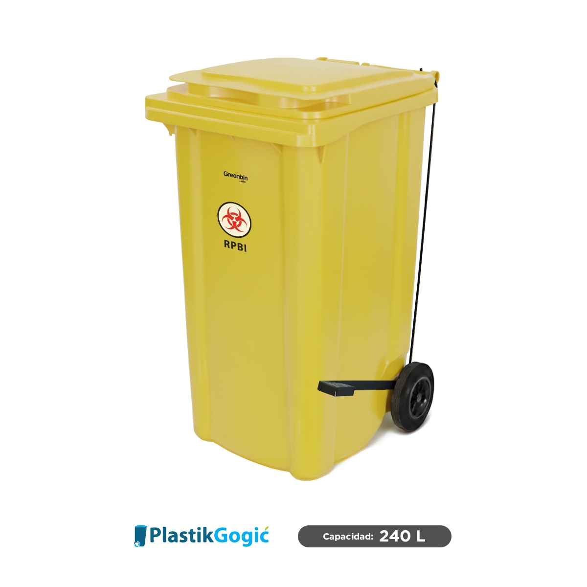 contenedor con 2 ruedas y pedal plastik gogic 240 l rpbi amarillo 001