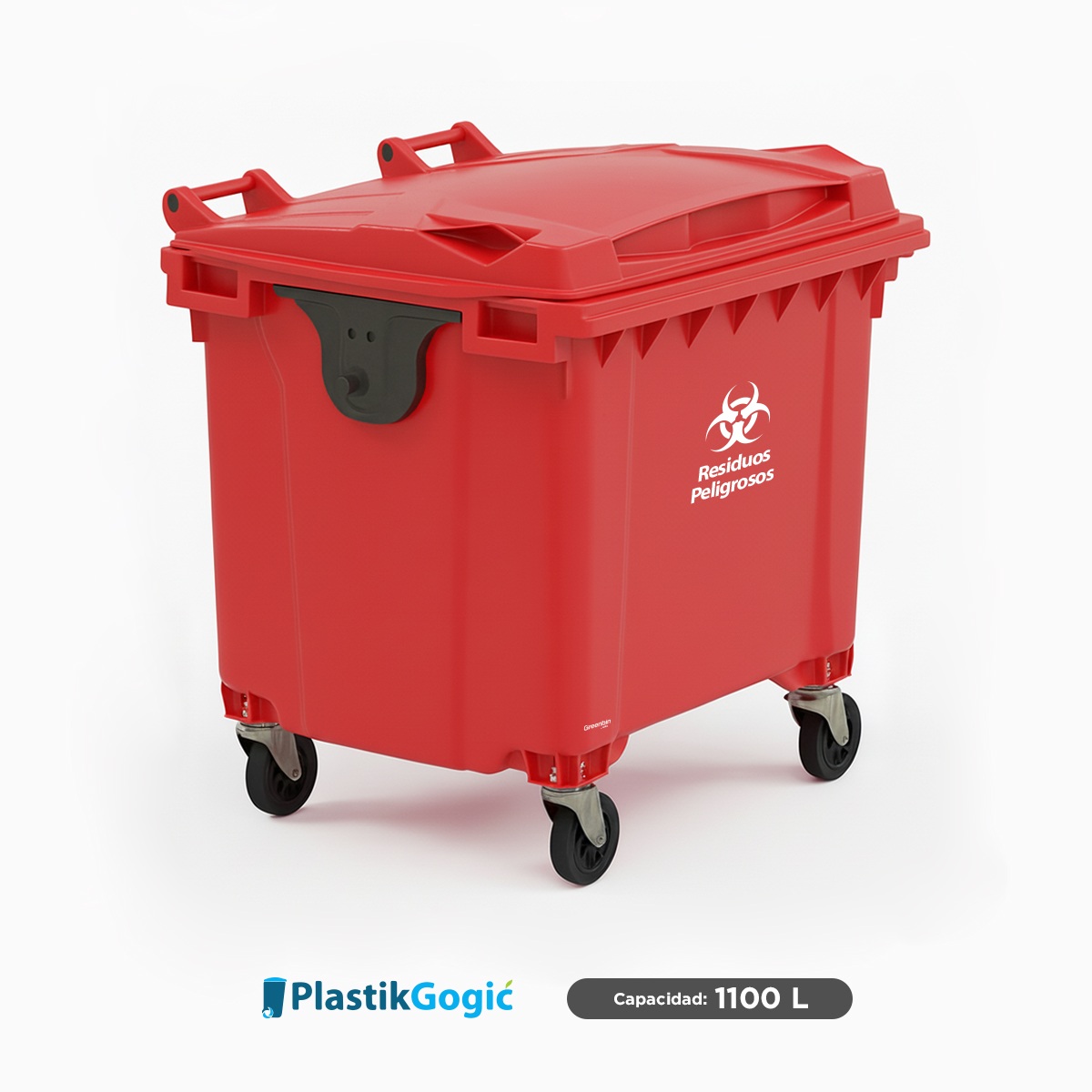 contenedor con 4 ruedas plastik gogic 1100 l rpbi rojo 001