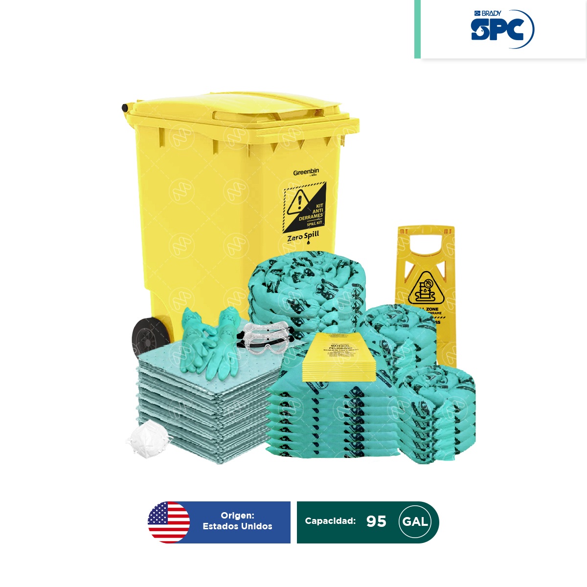 kit antiderrames movil hazmat 95 gal spc 001