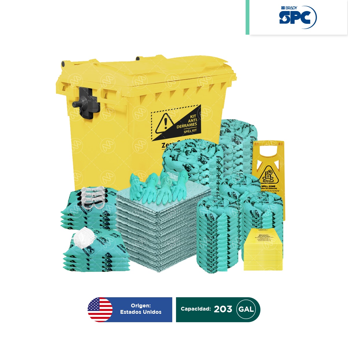 kit carro movil para derrames hazmat 203 gal spc 001